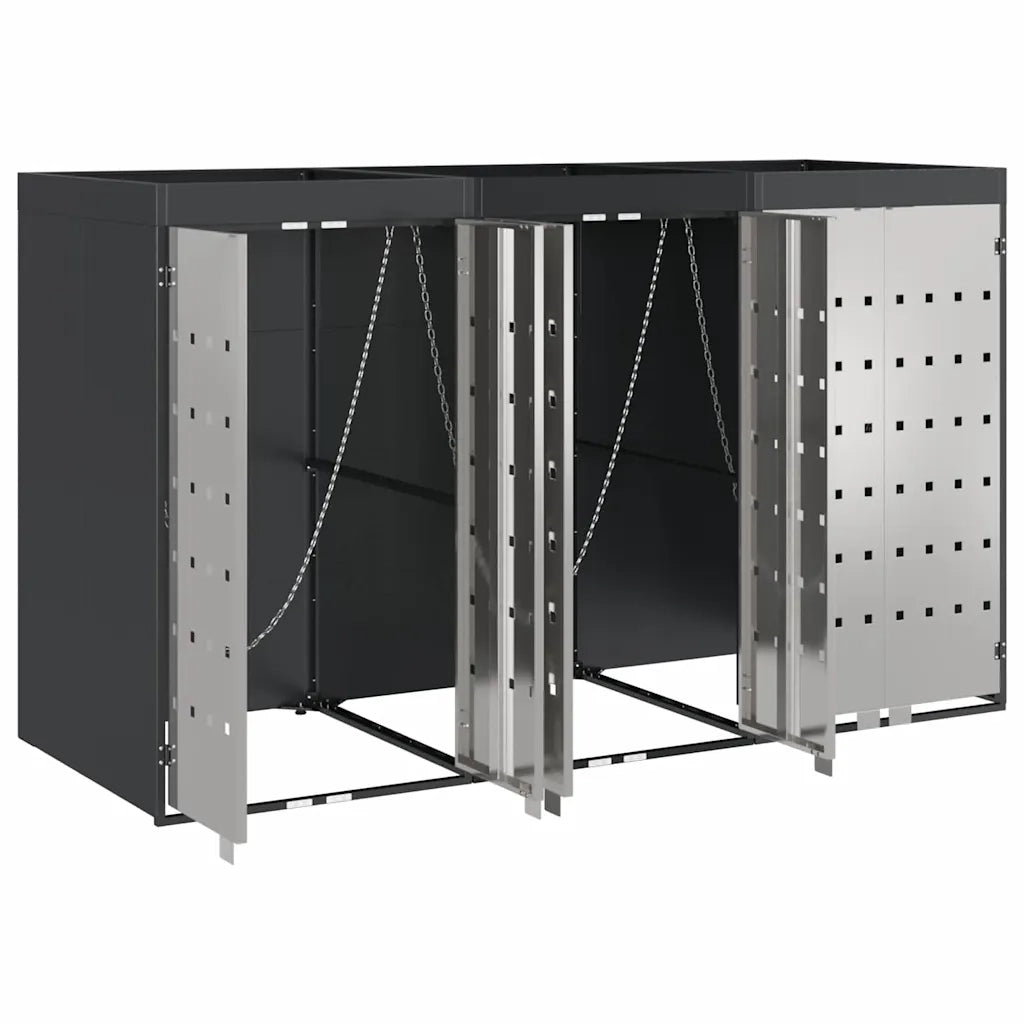 Contenitore per Rifiuti per 3 Bidoni 340 x 77.5 x 115.5 cm