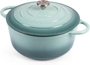 Piatto da cottura in acciaio inox con coperchio - 6,4L, pentola in vetro ceramico resistentente al forno, 28 cm, antiscivente, adatta per induzione