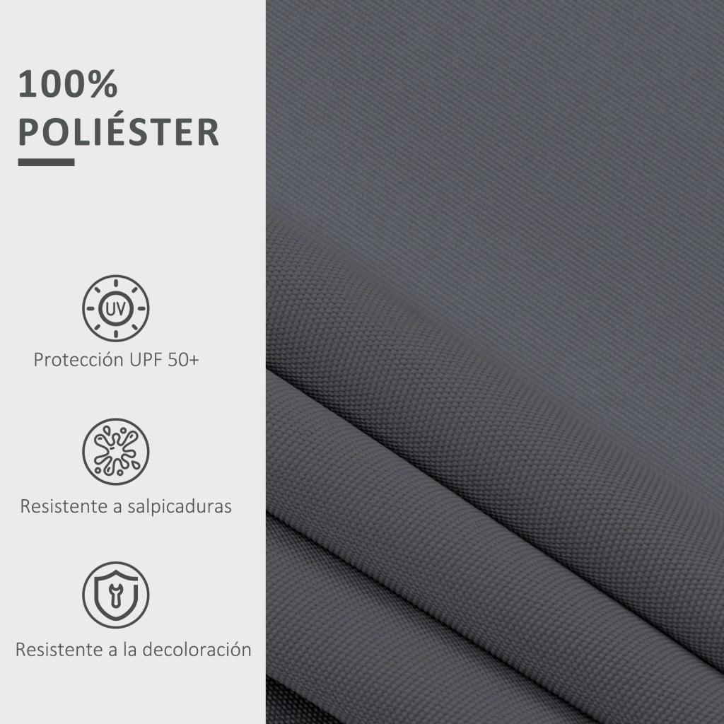 Tenda da Esterno ¨C zephmum ¨C Grigio 2.8x2.5m con Protezione UV