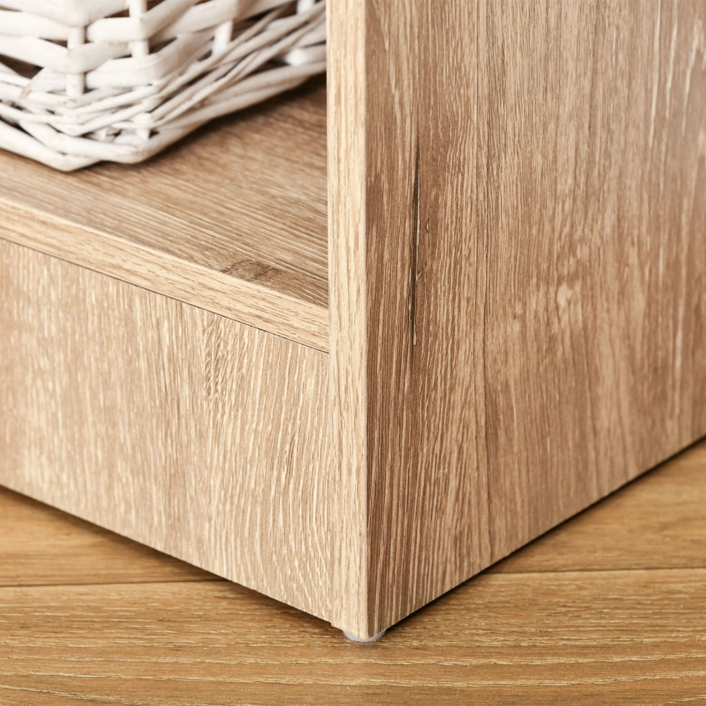 Libreria 5 Livelli Ripiani Regolabili ¨C zephmum ¨C Legno Naturale 63x29x176