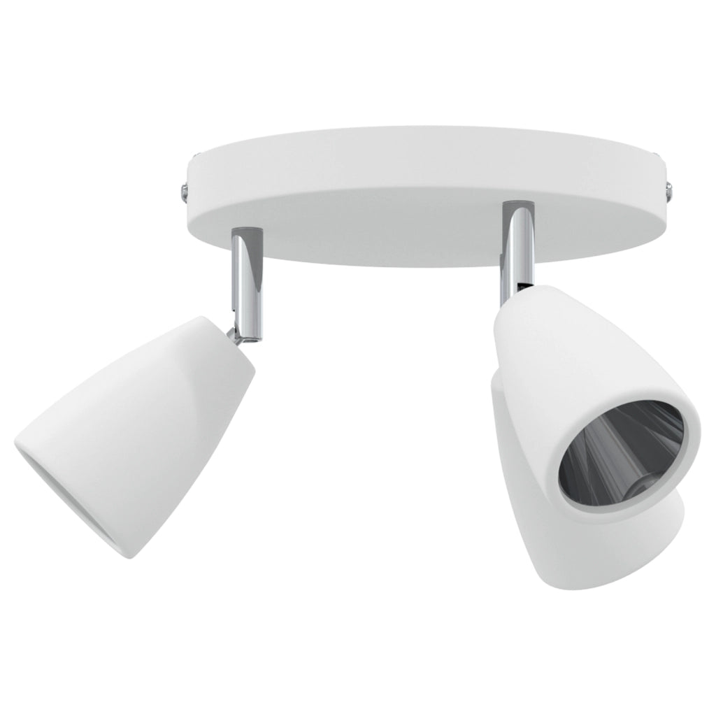 Faretto da Soffitto 3 Vie Regolabile Bianco GU10