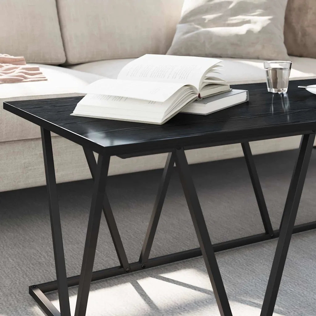 Tavolino da salotto Rovere Nero 100 x 50 x 40 cm 869708