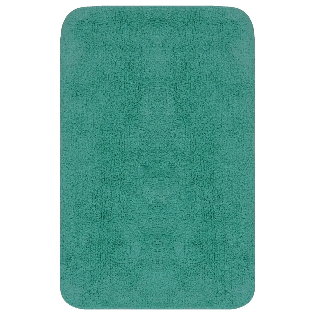 Set Tappetini per Bagno 2 pz in Tessuto Turchese CFW7170129