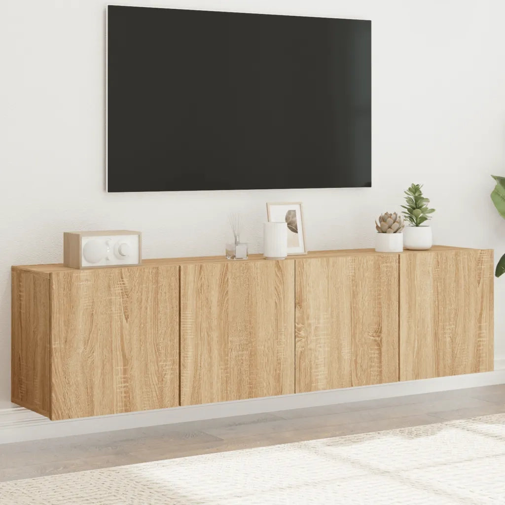Mobili TV a Parete 2pz | Armadietto TV | Mobile Porta TV Rovere Sonoma 80x30x41 cm