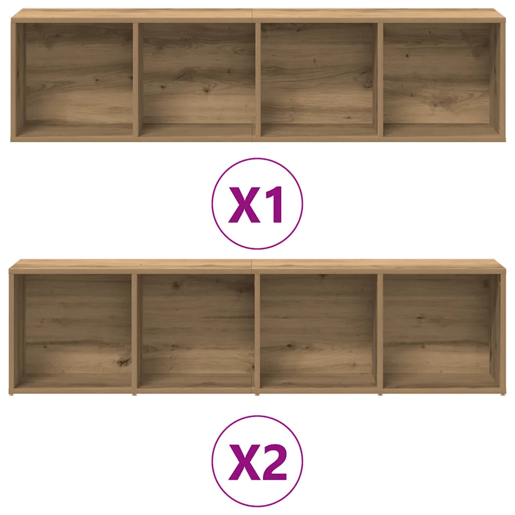 Librerie 3 pz Rovere Artigianale in Legno Multistrato 3328550