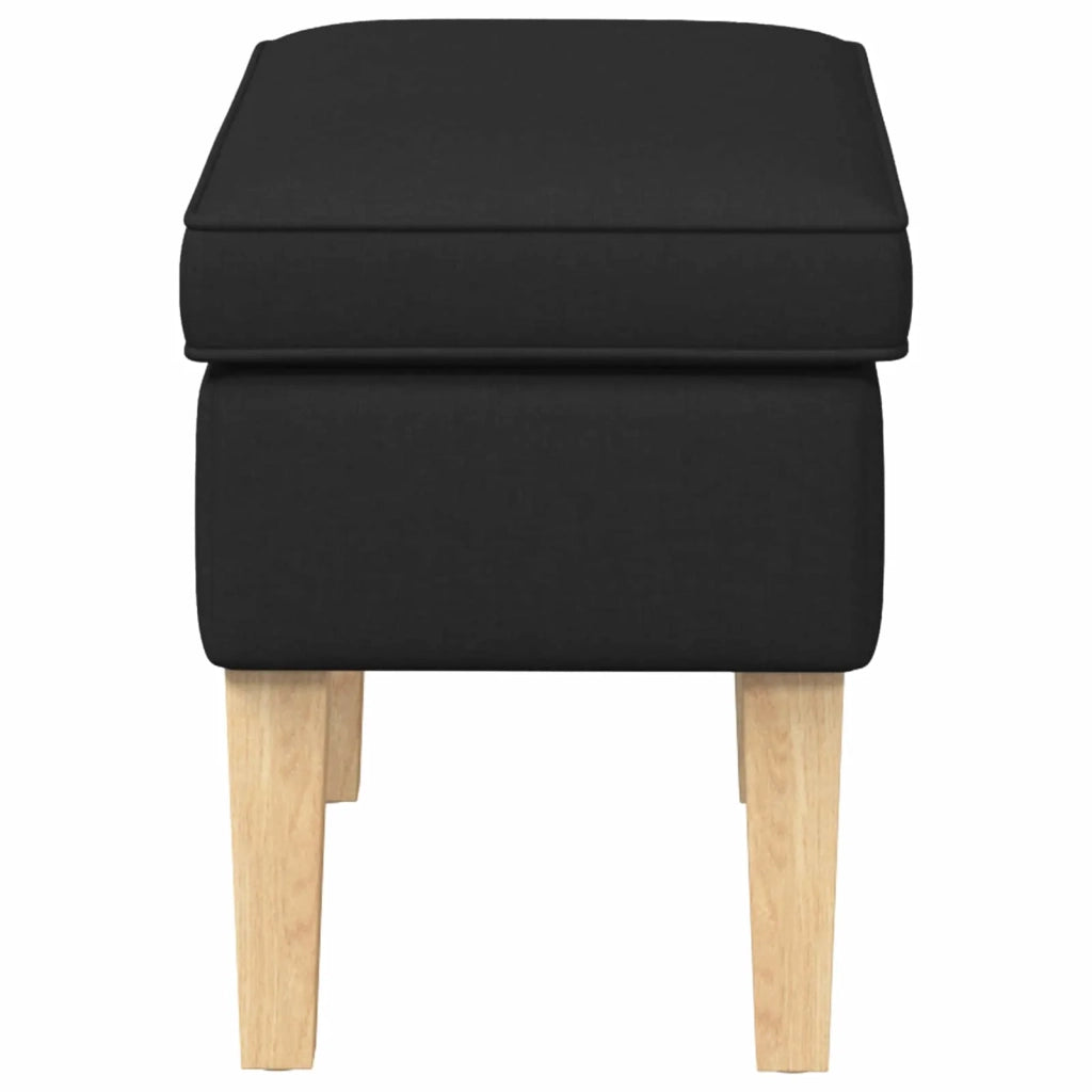 Poggiapiedi Nero 55 x 35 x 41 cm Tessuto