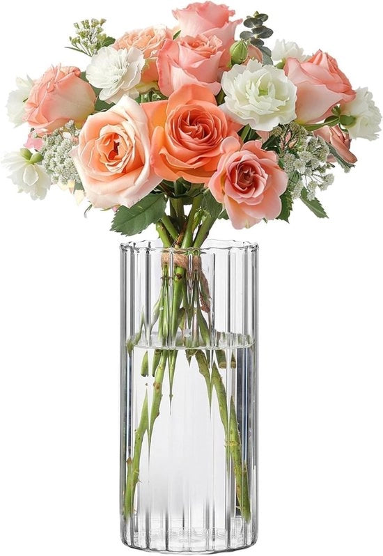 Vasca cilindrica elegante per decorazione e salotto - Moderna e sofisticata - Ideale per fiori e matrimoni