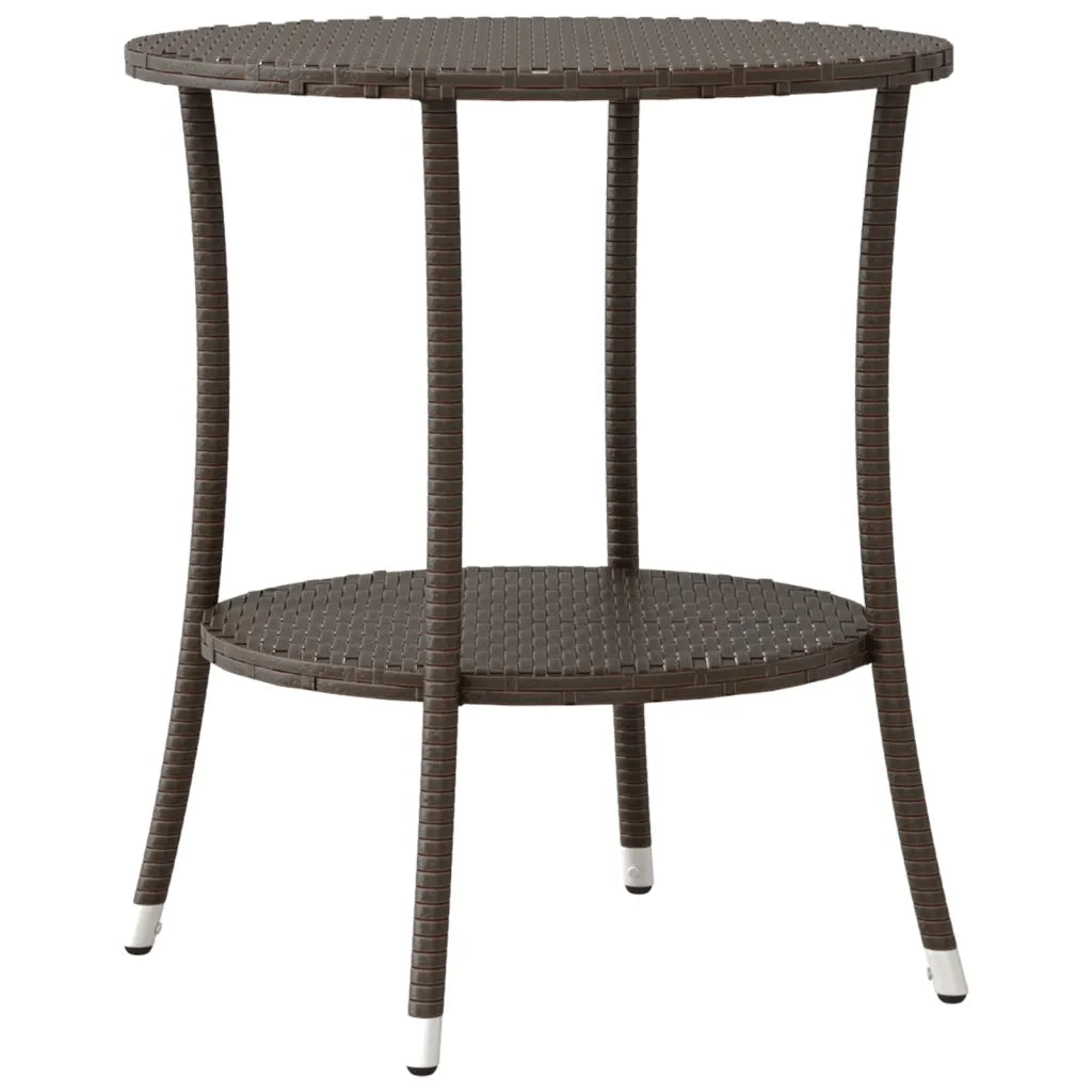 Set Bistr¨° 3 pz | Set Salotto da Giardino con Cuscini Marrone in Polyrattan