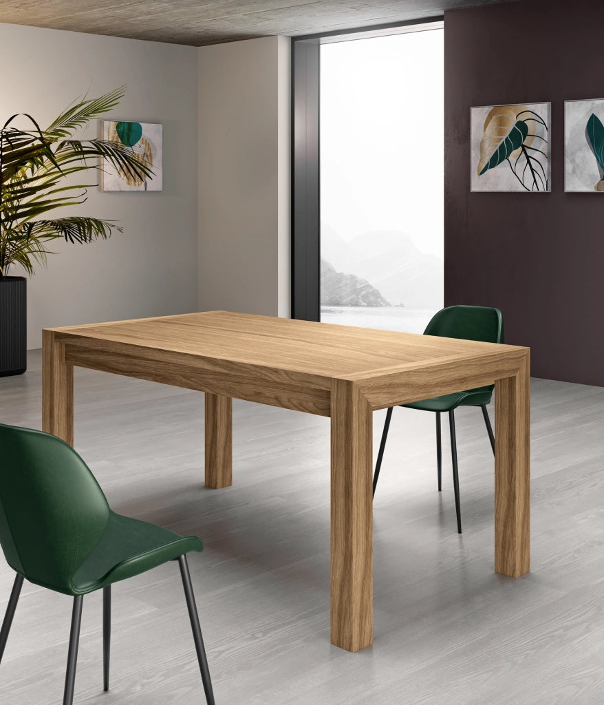 Nevada - Tavolo allungabile (160/240 x 90 cm) in impiallacciato rovere marrone