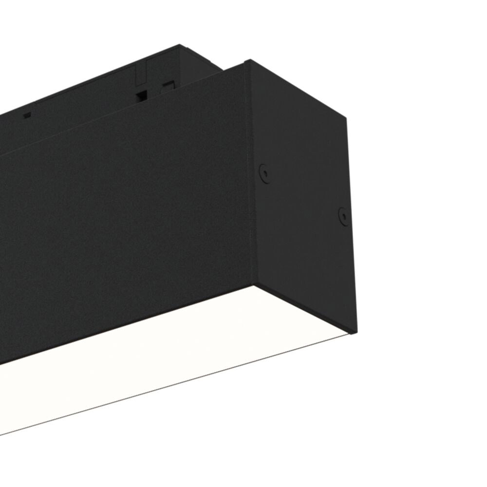 Lampada Per Binario Moderno Alluminio Nero Luce Calda 7W