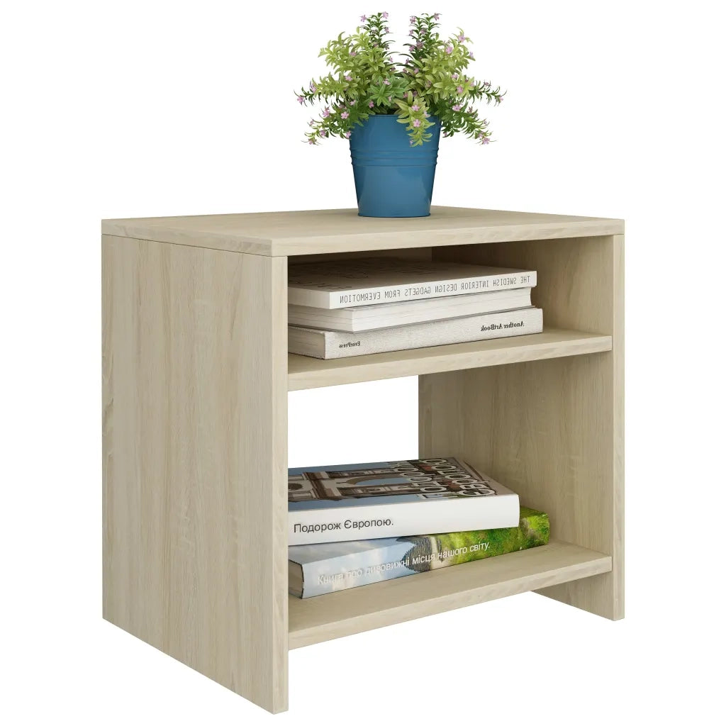 Comodino Rovere Sonoma 40x30x40 cm in Legno Multistrato 800015
