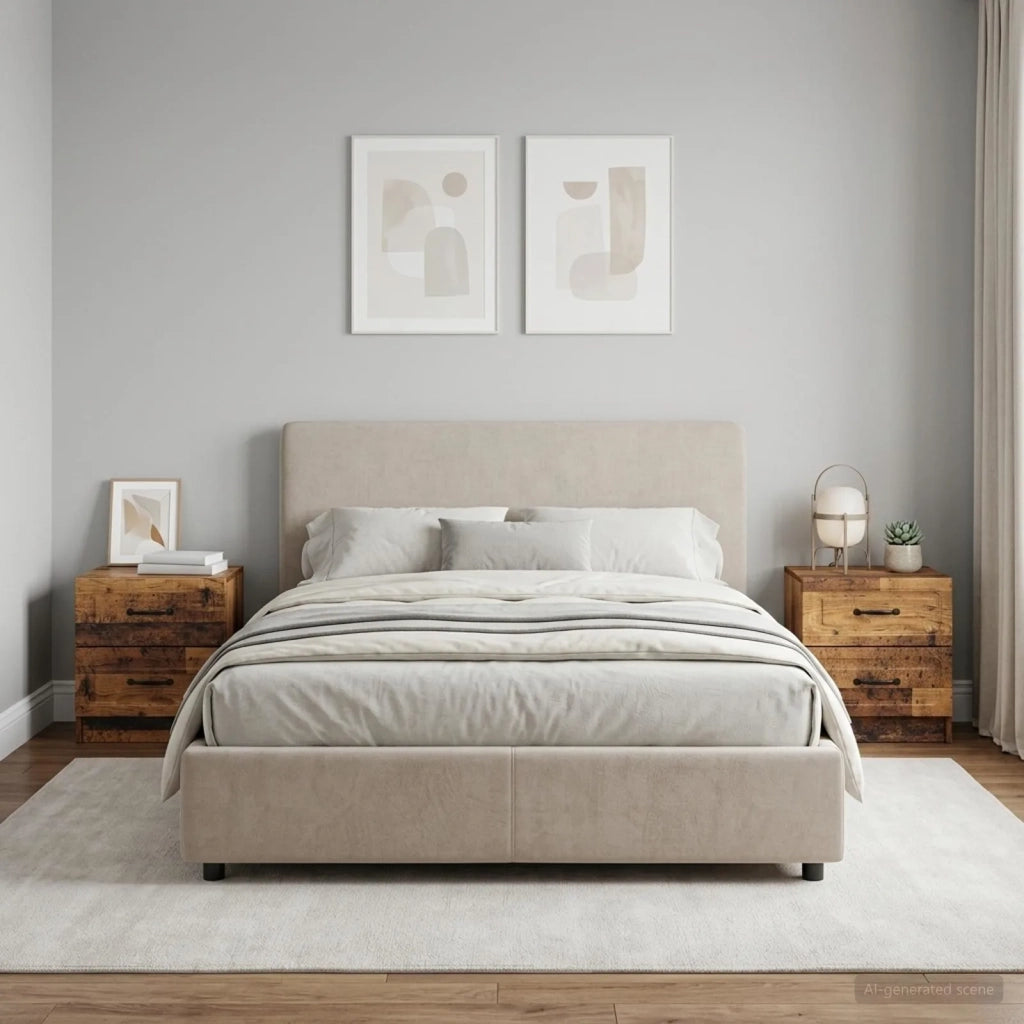 Armadio da Notte 2 pcs Legno antico 43 x 34,5 x 44,5 cm 895692
