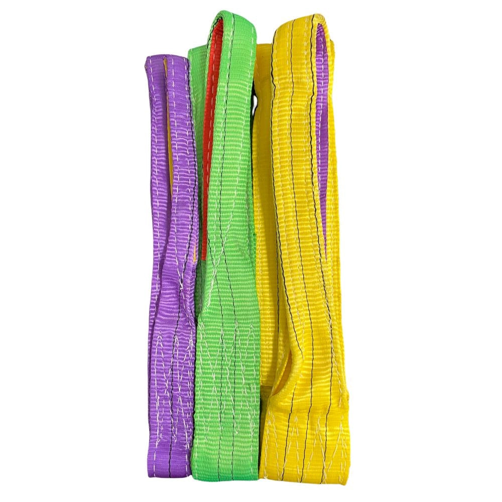 Fascia Cinghia di Sollevamento Viola 2 metri Portata 2000 Kg Larghezza 50 mm