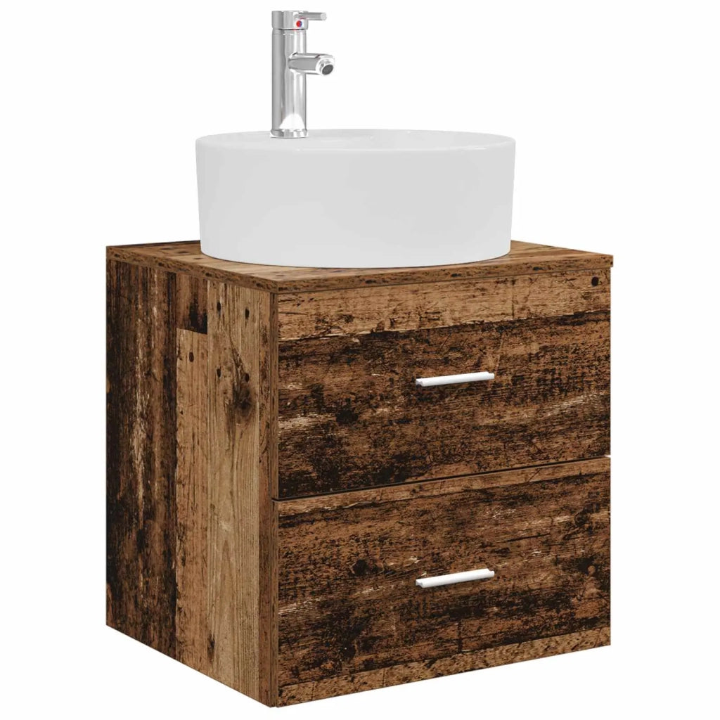 Set di mobili per il bagno 3 pz Legno antico 3405889