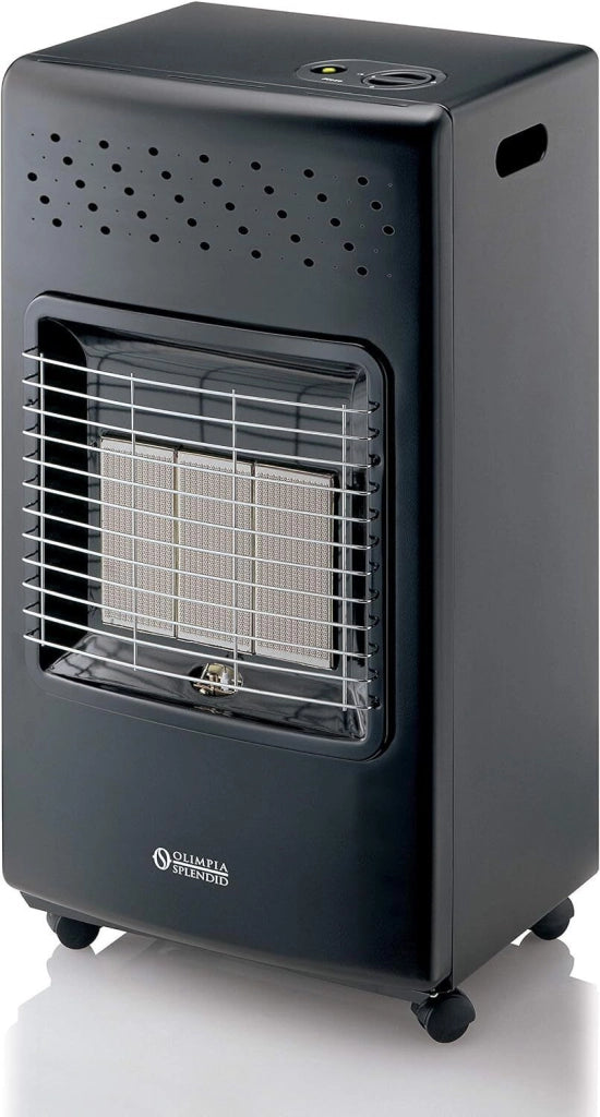 Olimpia Splendid 99387 Stovy Infra Stufa a Gas Infrarossi 4200 W 3 Livelli di Potenza Vano Bombola 15 Kg Portatile colore Nero