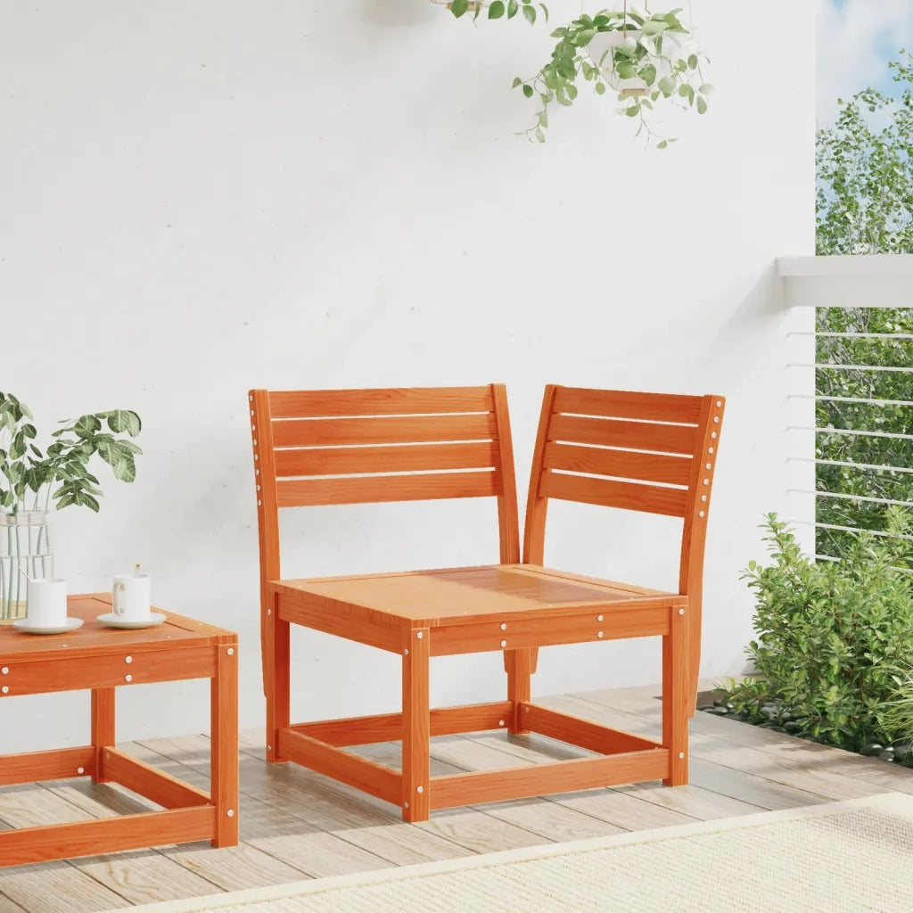 Divano Angolare Giardino Marrone Cera 73x73x78cm Massello Pino 844666