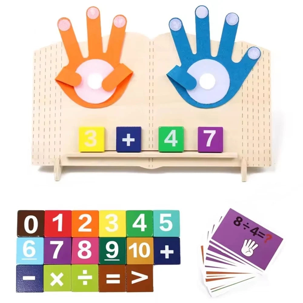 Trade Shop - Gioco Montessori Giocattolo Matematica In Legno Educativo Apprendimento Operazioni 32350 -