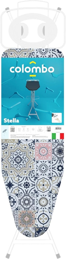 Asse da Stiro 120x40 cm STELLA salvaspazione e con altezza regolabile COLOMBO