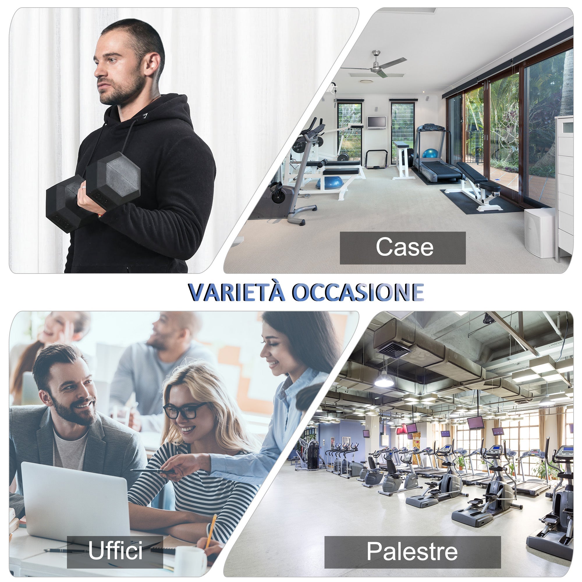 Manubrio 15 kg Esagonale con Impugnatura Antiscivolo Ø15,5 x 33,6 cm in Acciaio e Gomma Nero