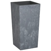 Fioriera | Cassetta per fiori | Vaso con Interno Rimovibile Grigio 21/49 L PP Cemento