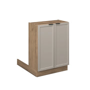 Vicco Isola da cucina GrigioBeige 60 cm senza piano di lavoro
