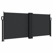 Tenda da Sole | Tenda parasole Laterale Retrattile Nera 100x1000 cm