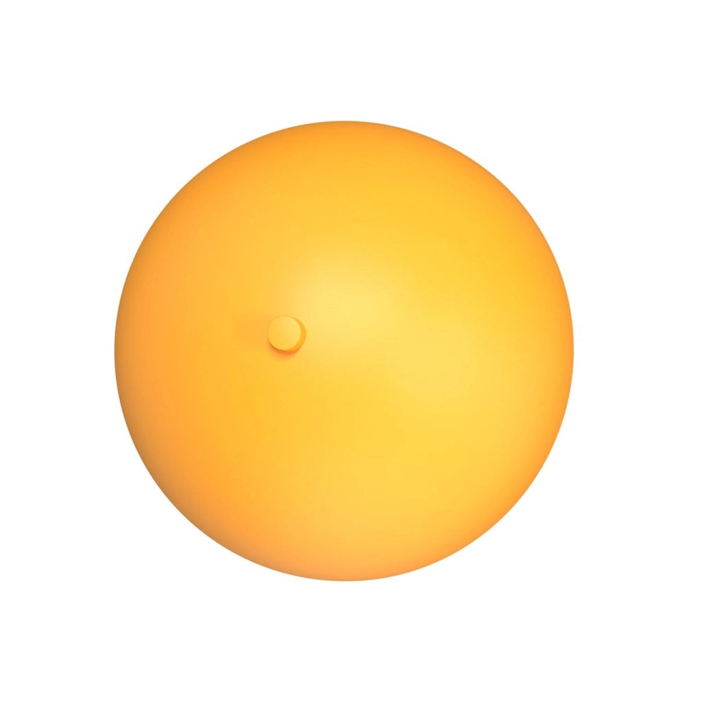 Lampada a parete Mush in acciaio arancione opaco
