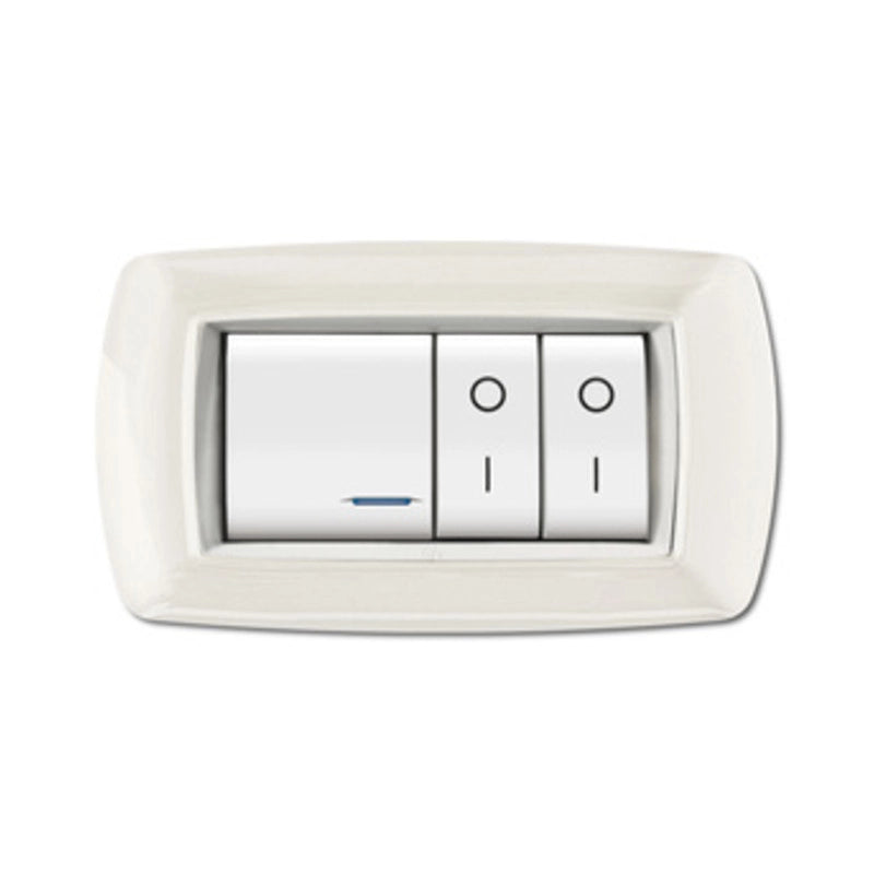 PLACCA LIFE LIVING PLAST BIANCO 4P CORNICE BIANCO