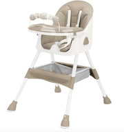 Seggiolino per bambini - Seggiolino per bebè - Seggiolino per bambino - Seggiolino da tavola per bambini - Seggiolino per bambini pieghevole - Seggiolino per bambini regolabile - Seggiolino per bambini con parasole - Khaki/Beige