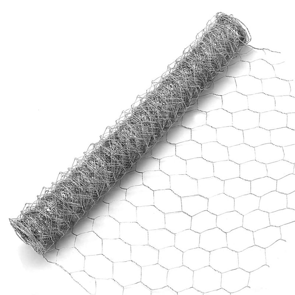 Trade Shop - Rete Metallica Zincata A Maglia Esagonale 16mm 1x10mt Recinzione Protezione Grn61 04318 -