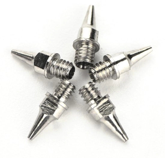 Set di aghi per airbrush 5 pezzi 0,2/0,3/0,5 mm - Accessori airbrush - Sostituti di atomizzatori - In acciaio inossidabile - Utilizzo professionale - Facile da installare - Atomizzatori per airbrush