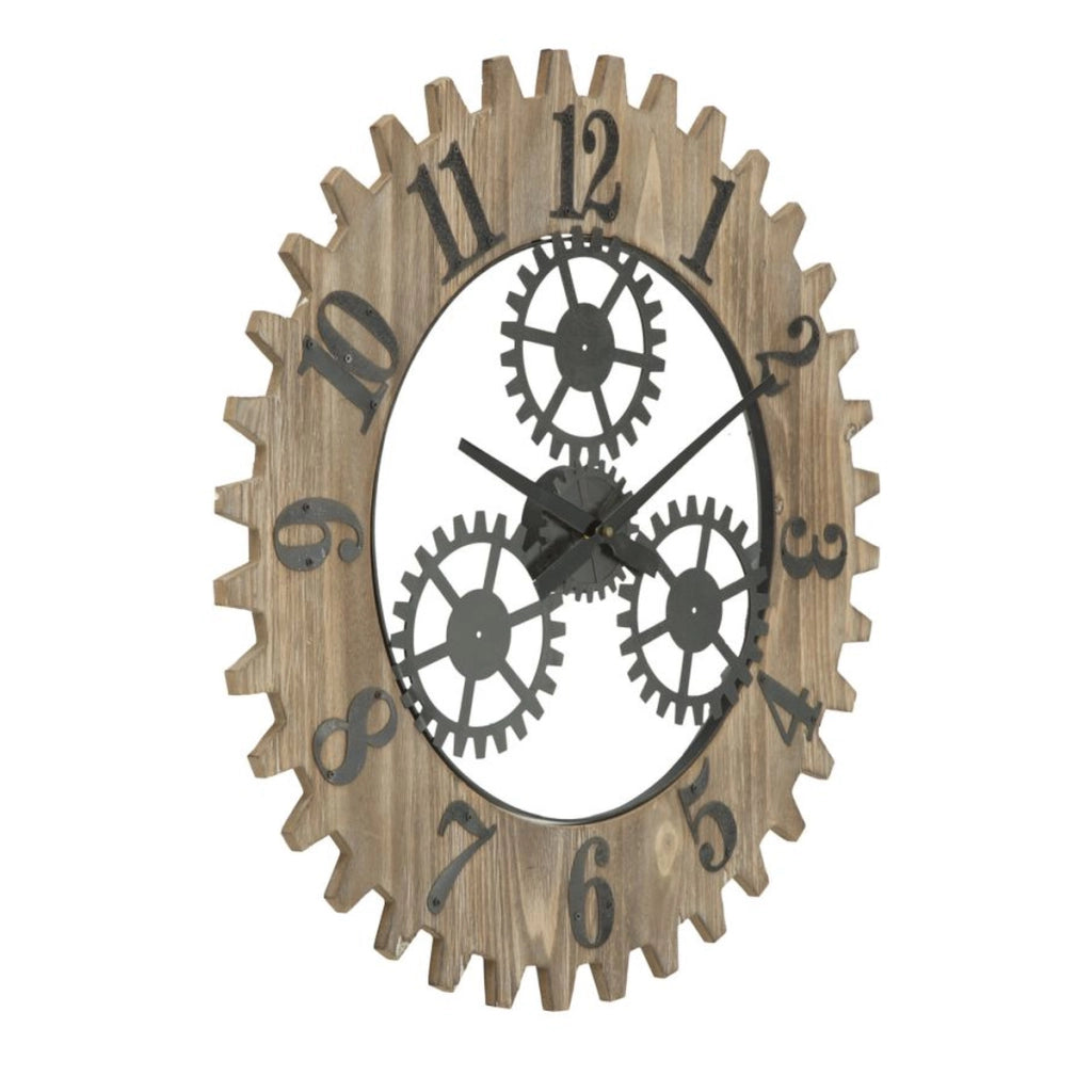 Orologio da Parete VKH259, Marrone, Metallo, 60x4x60 cm