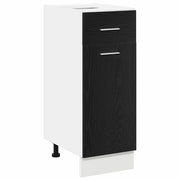Mobile contenitore da cucina moderno rettangolare e funzionale 30 x 46 x 81,5 cm realizzato in legno composito di rovere nero 02_0051962