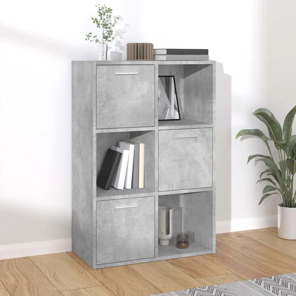 Armadietto Grigio Cemento 60x29,5x90 cm in Legno Multistrato 801138
