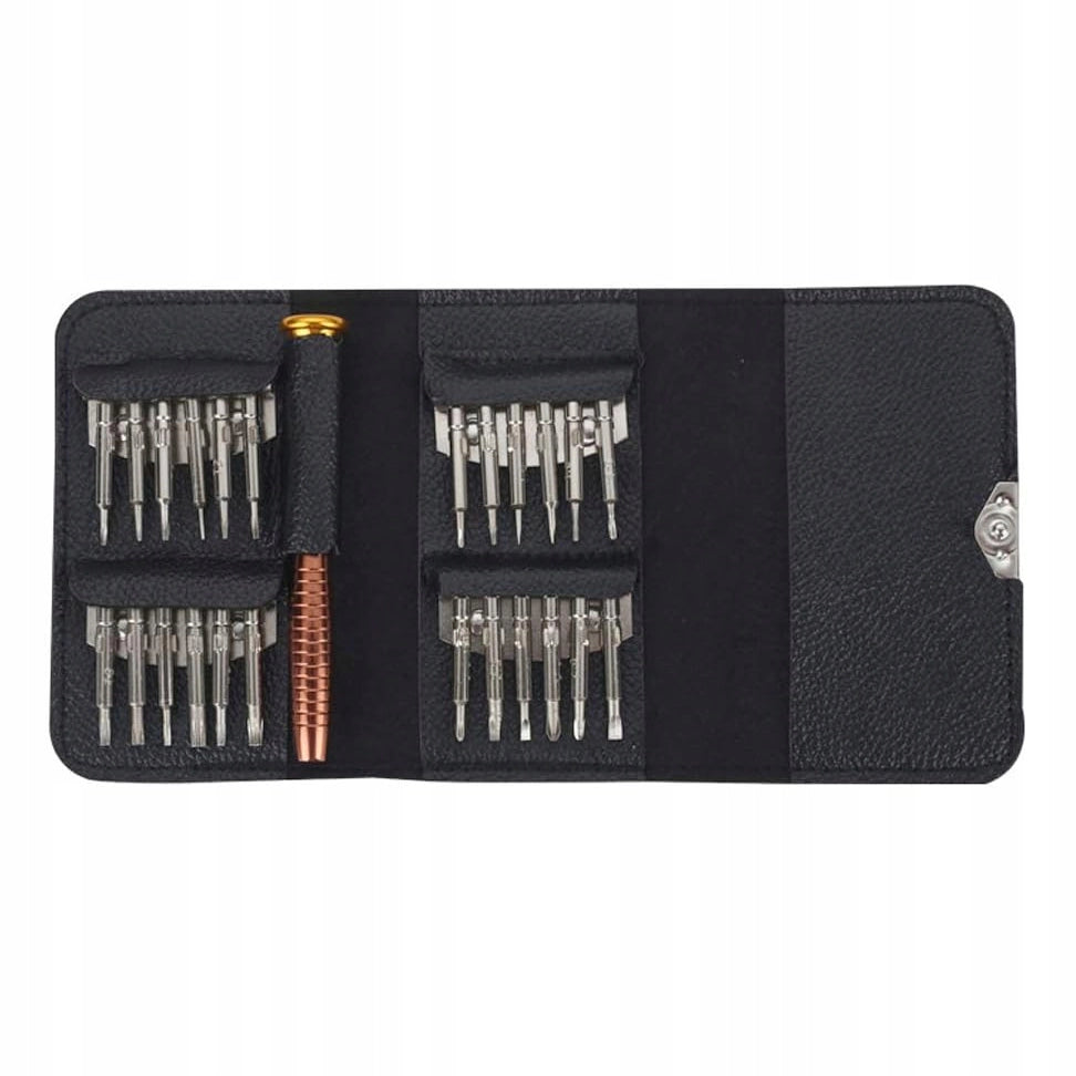 Set di Cacciaviti di Precisione 25 in 1 – Manico Ergonomico | 24 Punte Varie