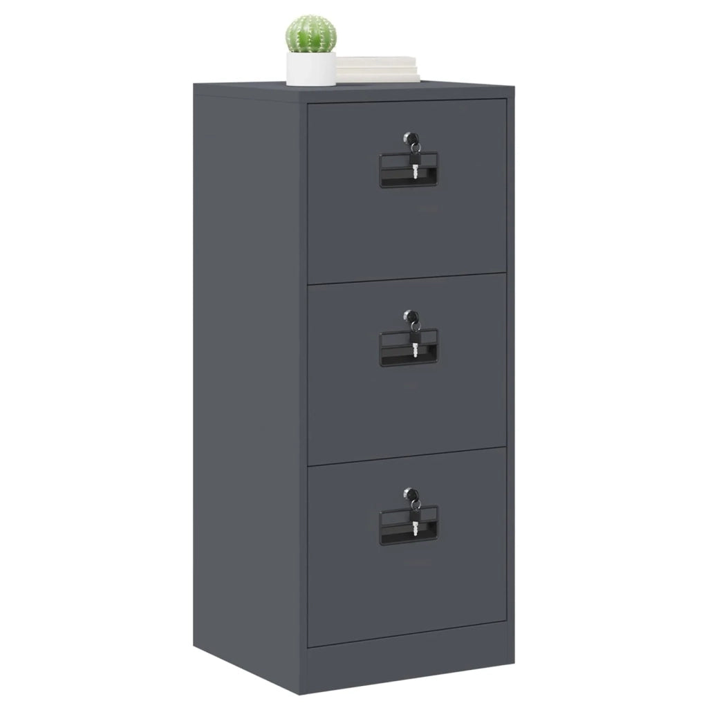 Armadio per File con cassetto Antracite 44 x 50 x 106.5 cm