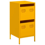Credenza | Madia | Buffet da pranzo | Armadio da pranzo Giallo Senape 35x39x73,5 cm Acciaio Laminato a Freddo
