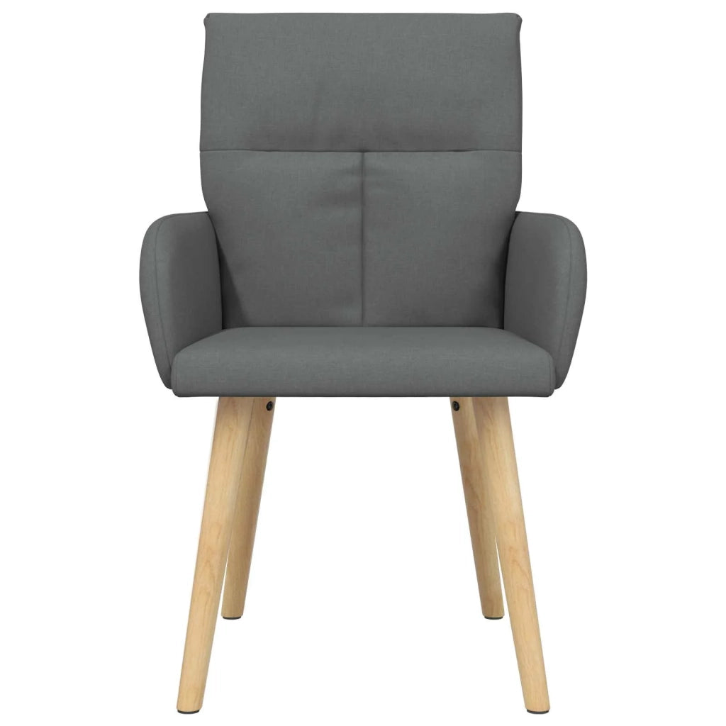 Sedie da pranzo 2 pcs Tessuto Grigio Scuro 60 x 56 x 96 cm 42034359