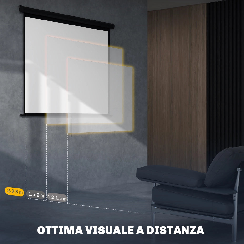 Telo per proiettore 84 pollici ¨C Xylo ¨C Formato 4:3, angolo 160¡ã, nero