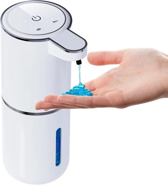 Dispensatore di sapone automatico con sensore di movimento infrarosso per bagno e cucina - ricaricabile via USB