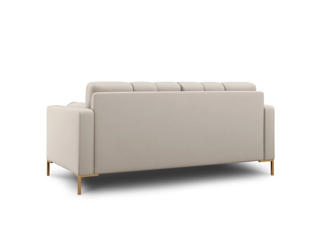 Cosmopolitan Design - Divano "Bali" 2 posti in tessuto strutturato beige 
