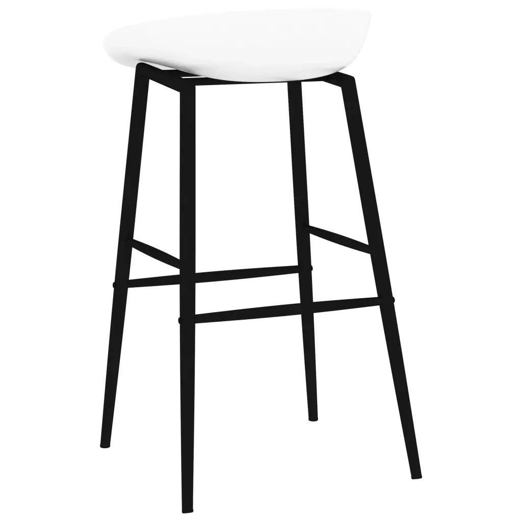 vidaXL Set da Bar 7 pz Nero e Bianco