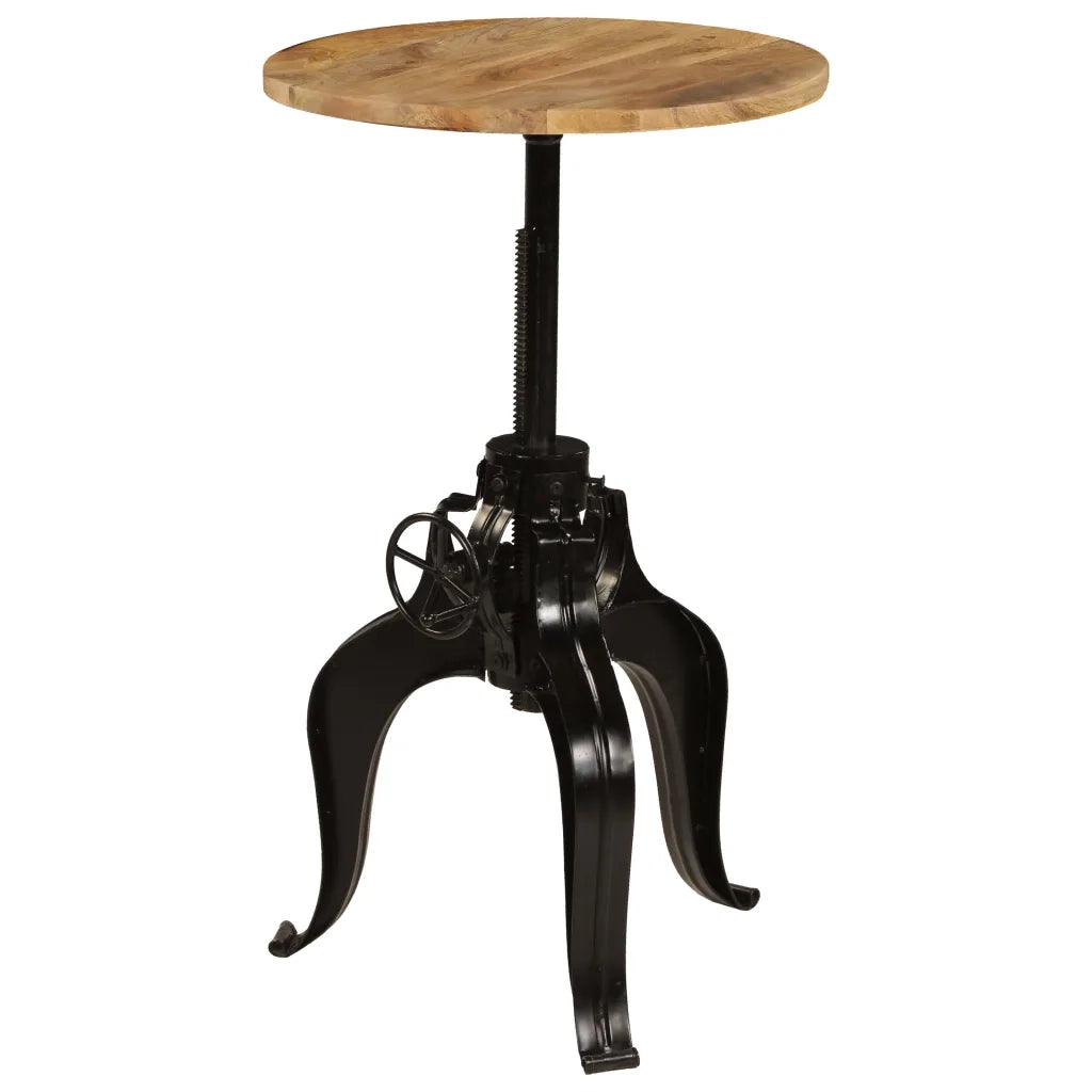 Tavolo da Bar in Legno Massello di Mango 60x(76-110) cm cod mxl 29847