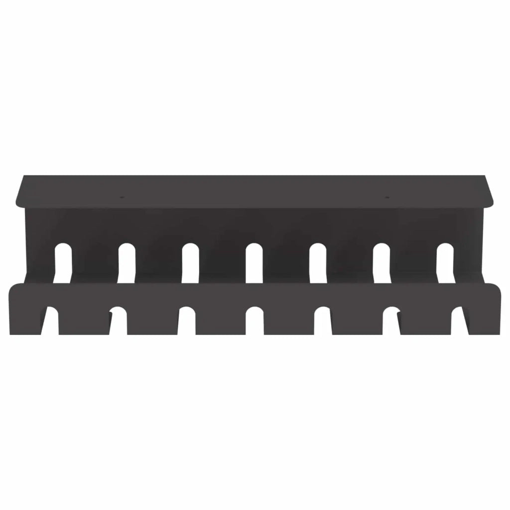 Vassoio per gestione cavi sotto il tavolo 2 pz Nero 8007568