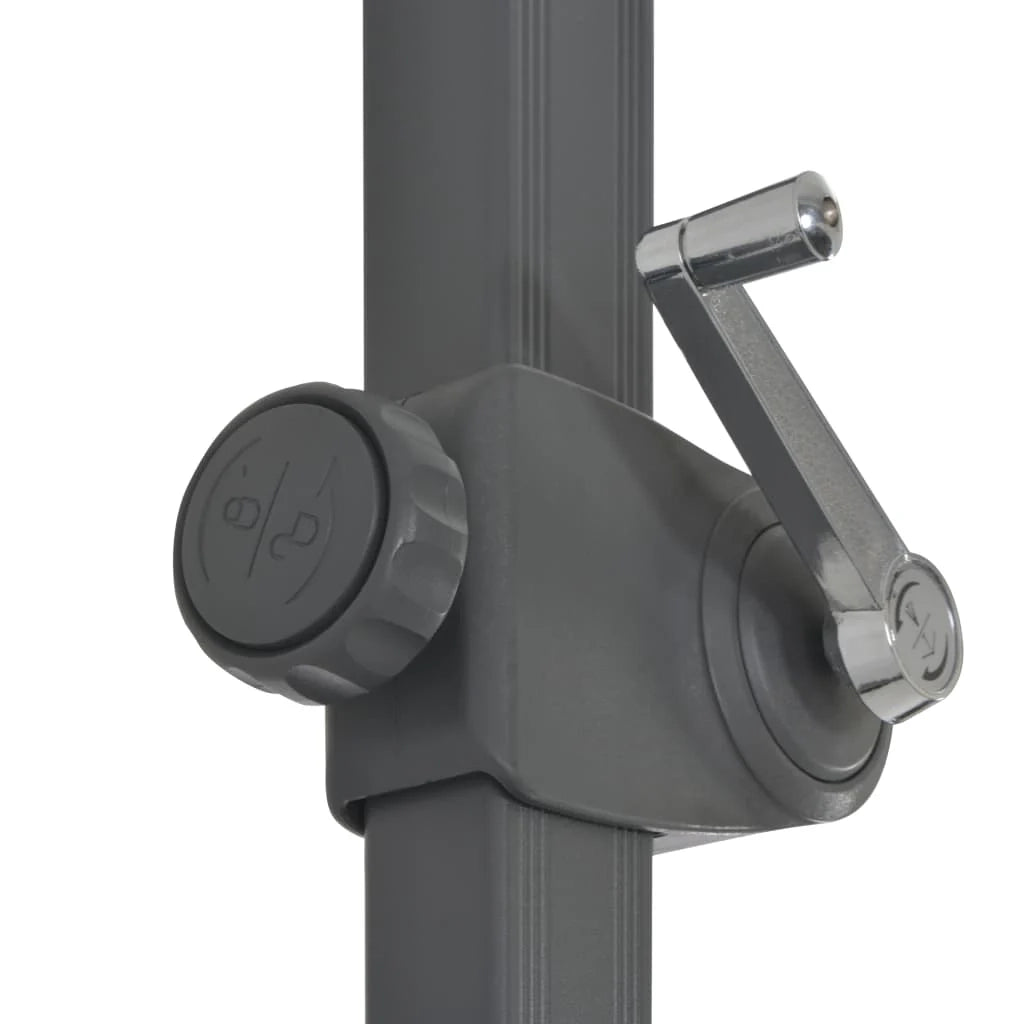 Ombrellone da giardino con struttura a sbalzo e palo in alluminio da 300 cm colore antracite 02_0008639