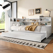 Daybett con funzione divano letto in pino bianco 90x200 cm