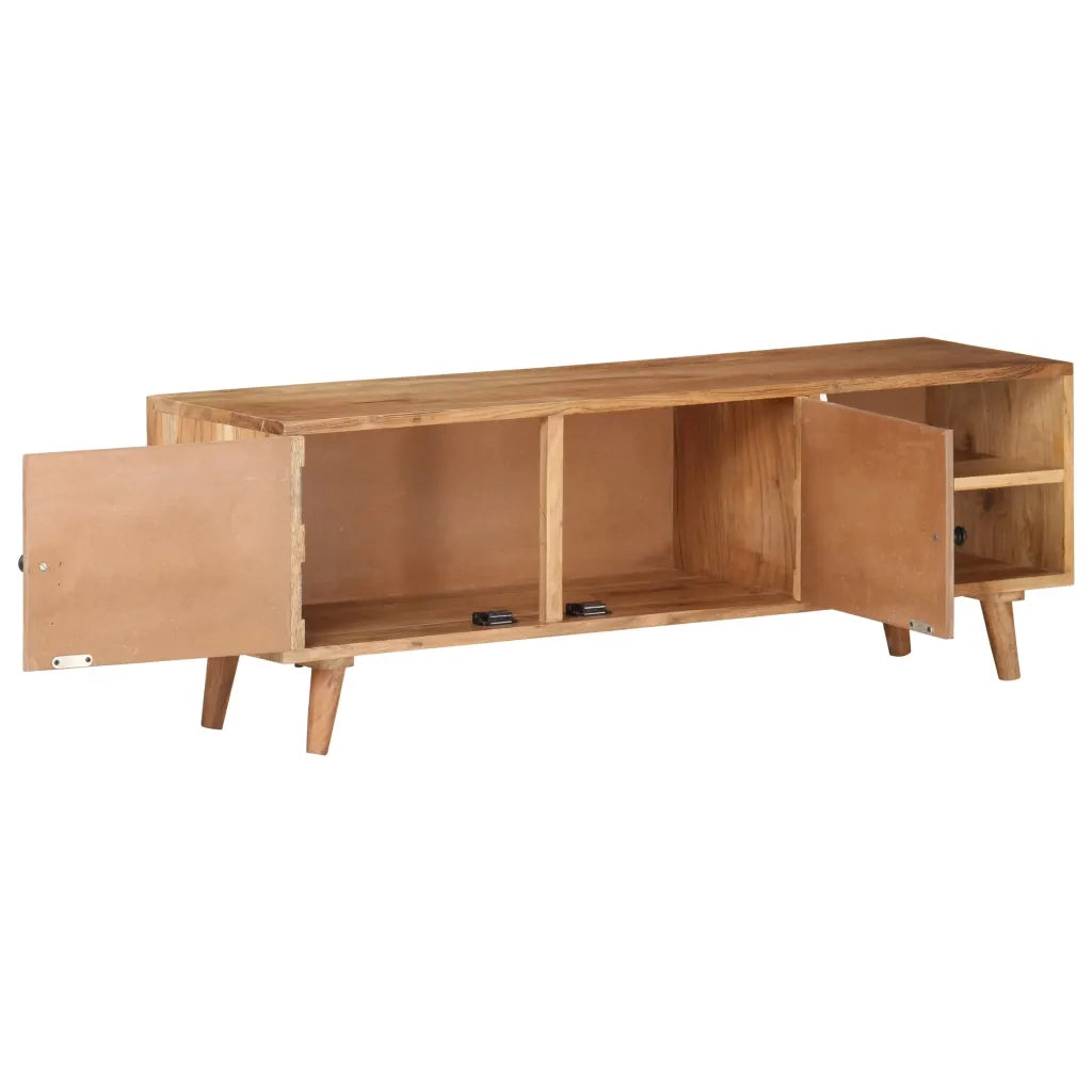 Mobile Porta TV 115x30x39 cm in Legno Massello di Acacia 322665