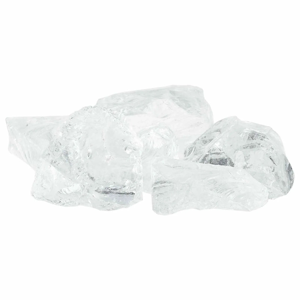 Sassi da Giardino Bianco 12 cm Vetro CFW9086014
