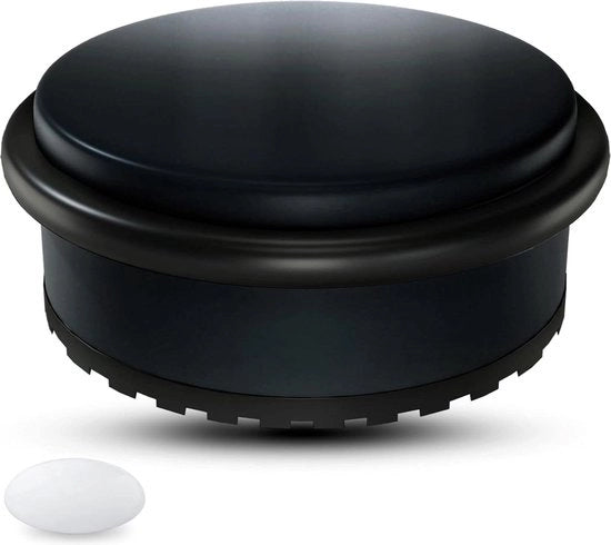 Blocco porta in acciaio inossidabile nero 11 kg-per pavimento-10 x 45 cm-senza forare