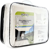 VELA OMBREGGIANTE QUADRATA 3,6 X 3,6 MT IN COLORE BIANCO